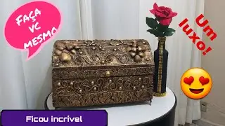 Caixa baú de palets?  Virou decoração de luxo. 😍😍