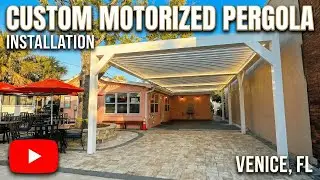 Epic Motorized Pergola Install at Harbor Bistro | Venice FL Outdoor Transformation!