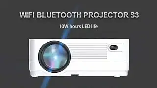Native 1080P Projector with WiFi and Two-Way Bluetooth, Full HD 2023 #viral #projector