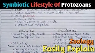 Symbiotic Life Style Of Protozoans | Zoology