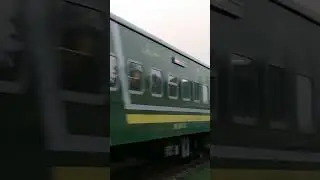 Pakistan Most fast #train 6DN Greenline Cross 107UP #islamabadexpress at Eimanabad #railway