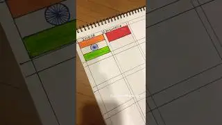 Indonesia Flag 🇮🇩 country&rsquo;s flag series🌸 part -2❤️🧿 @TheArtsCafe #indonesia #art #beginners