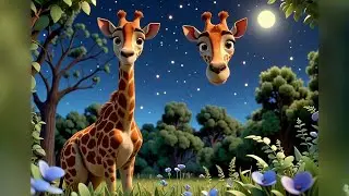 Two Little Giraffes Stretch Up Tall | Fun Animal  Song for Kids | Nursery Rhymes and Baby Songs