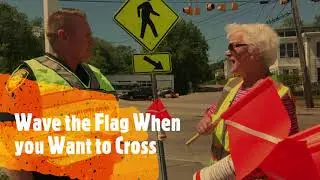 Pedestrian Crossing Flags