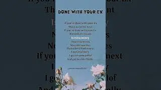 Done With Your Ex (Lyrics) - Gladdest! #song #lyrics #music #short #lyrics #rap