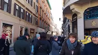 ROME 🇮🇹 Most EXPENSIVE shopping STREET in ITALY. PIAZZA DI SPAGNA