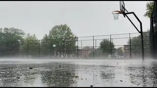 Rainy Day on the Court | Peaceful Basketball Ambience for Study & Relaxation