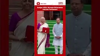 Budget 2024: Union Finance Minister Nirmala Sitharaman arrives at Parliament