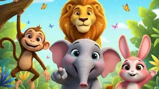 Gappu Aur Hathi Uske Doost  🐘🐒🐰 | Jungle ki 3D Cartoon Kahani | Kids Moral Story in Hindi