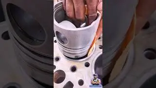 Piston & Paper Method for Liner Clearance | Professional Engine Check #mechanic #engine #how #shorts