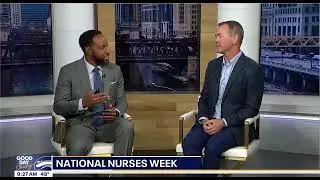 FOP Board Member David Grayson during National Nurses Week | Fox Good Day Chicago