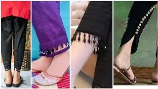 Top 30 Stylish Beautiful Trousers Plazzo Capri Design With Button, Tassels, Pearl,& Lace For Girls
