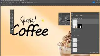 Easy way to make coffee design ads #igniteCreation #adobephotoshop #eazyads #design 