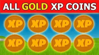 All Gold XP Coins in Fortnite Season 4! Every Golden Xp Coin! (WEEK 1 - WEEK 10)
