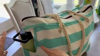 Becokan Beach Bags for Women Large Waterproof Beach Tote Bag Zipper Beach Bags Review