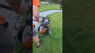 Wire laying machine for robotic lawnmowers Husqvarna CL400 #shorts #husqvarna #automower