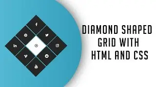 Diamond Shaped Grid with html and css | No Javascript