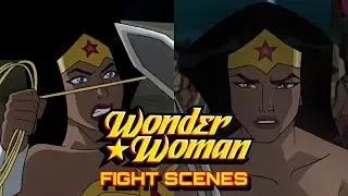Wonder Woman fight scenes pt 1 (Wonder Woman 2009) 1080p