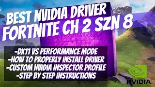 Лучший драйвер Nvidia для Fortnite Chapter 2 Season 8!! | Повышение FPS | Уменьшение задержки ввода
