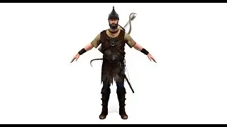 Archer 3d model (Hair) 360 View | PROmax3D