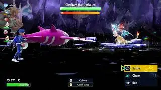 Pok&eacute;mon Scarlet & Violet - Charizard 7* raid: Blubber Bubble, Kyogre POV