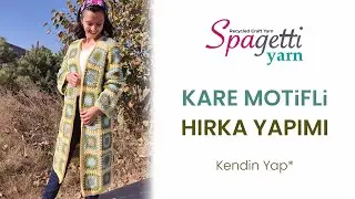 Gülcan Volkan Duran'ın Detaylı Anlatımıyla Kare Motifli Hırka Yapımı