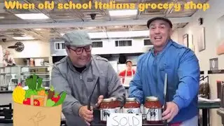 Итальянцы старой школы ходят по магазинам за продуктами!!