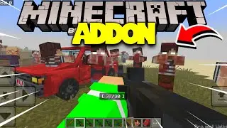 MELHOR ADDON/MOD DE APOCALIPSE ZUMBI PARA MINECRAFT PE 1.21! (MINECRAFT BEDROCK)