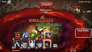 Clash Of Lords 2 Guild Boss Drake Knight 1.75 Billion Damage