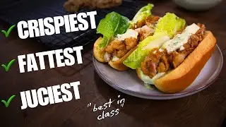 ULTIMATE Crispy Fried Chicken Sandwich with Blue Cheese Sauce!