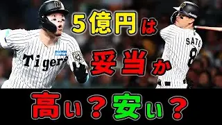 【佐藤輝明】1.5億→5億円で阪神残留!高すぎる？それとも...