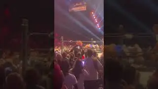 Cody Rhodes and  Andrade Flaming table spot live from Atlanta 🔥