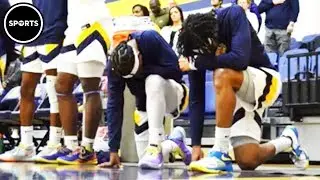 Basketball Players Take A Knee During National Anthem