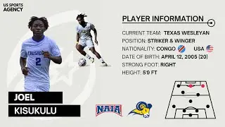 JOEL KISUKULU - WINGER - TEXAS WESLEYAN U. TRANSFER