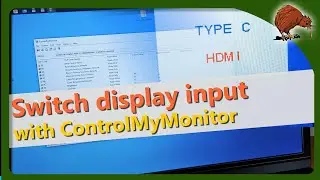 Windows: переключение источника входного сигнала дисплея с помощью программного обеспечения Contr...