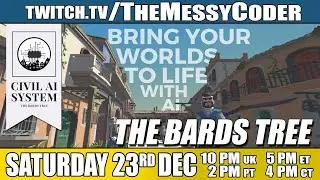 Live Dev Interview with The Bard Tree - Civil AI NPC system for Unity
