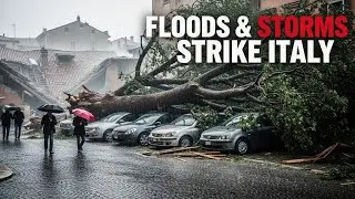 From Genoa to Verona, heavy rain and violent storms bring destruction across Italy today!