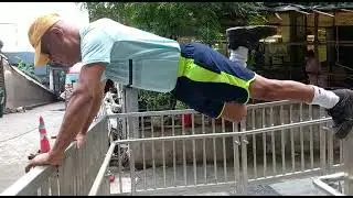 1leg pushup at dmart daisher