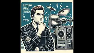 Electronic drums through a PA system