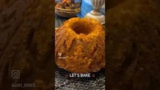 🍁FALL BUNDT CAKE🍁 #holidaycake #fallseason #bakingcakes #sodelicious #bundtcake #jstdorice