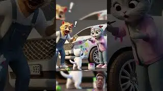 #catcare #funny #catlover #billiki car #talkingtom #cartoon #cat #animation