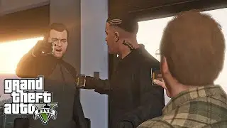 GTA V Heist The Bureau Raid Mission Rooftop and Fire Crew
