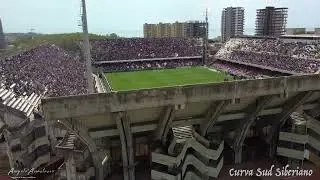 La scenografia in Salernitana Fiorentina vista dal drone