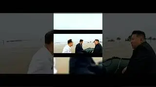 Kim Jong Un Surveys Devastating Floods in North Korea #flood #northkorea #ytshortsindia #yt