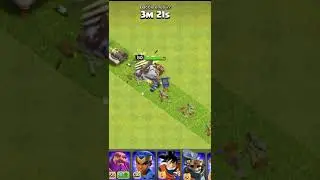 All Levels Cannon vs Max Barbarian King Clash of Clans #shorts