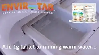 How do I deodorize my washing machine with ClO2 Tablets from ClO2Tablets.com.