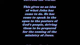 Daily Bible Verse Commentary  -  Matthew 3:1