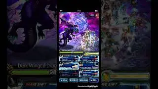 FFBE Dark Vision #24 Sub Boss - Dark Winged Dragon 12B Damage Water Team