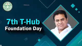 Minister KTR Live : T Hub foundation day event in Hyderabad.