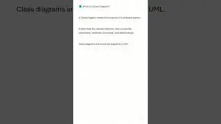 Class Diagram In UML#sdlc #computer #softwaredevelopment #softwareengineering